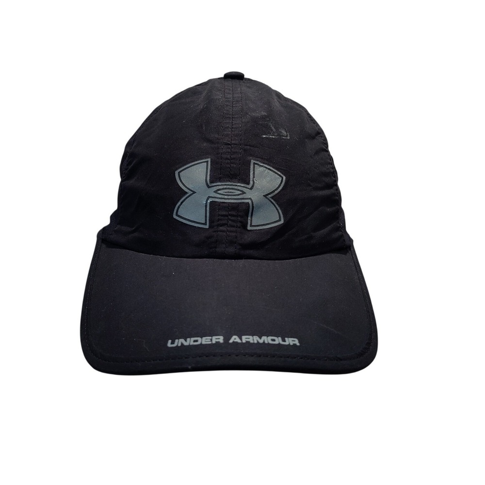Under Armour Baseball Cap Youth OSFA Black Excellent HeatGear Reflective Logo
